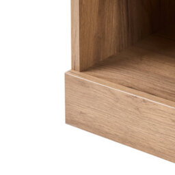 Wyld And Coco Light Brown Chipboard Shoe Storage With Coat Rack, Six Compartments And Four Hooks - Wall-Mounted Hallway Unit - thumbnail 7