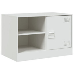 Berkfield Tv Cabinets 2 Pcs White 67X39X44 Cm Steel - thumbnail 6