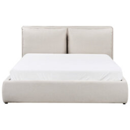 Beliani Ottoman Bed Fabric Bajonna 160 X 200 Cm (Eu King Size) Beige - thumbnail 7