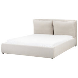 Beliani Ottoman Bed Fabric Bajonna 160 X 200 Cm (Eu King Size) Beige - thumbnail 5