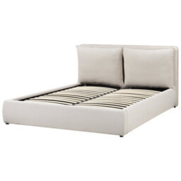Beliani Ottoman Bed Fabric Bajonna 160 X 200 Cm (Eu King Size) Beige - thumbnail 6
