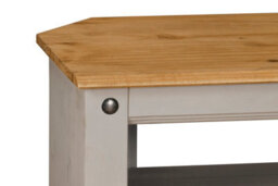 Mews Corona Grey Tv Stand Pine 2 Door Television Cabinet Corner Solid Wood - thumbnail 5