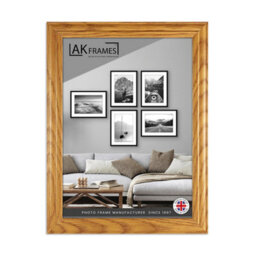 "AK Frames 11X8.5"" Classic Oak Modern Picture Frame - Poster Frame For Photos, Prints And Wall Art - Elegant Home Decor" - thumbnail 1