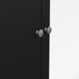 Furniture To Go Madrid  Wardrobe With 2 Doors + 1 Mirror Door + 2 Drawers Matt Black - thumbnail 7