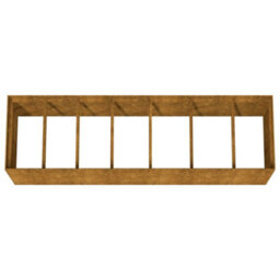 Walplus Garden Raised Bed 280X80X80 Cm Corten Steel - thumbnail 5