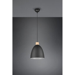 Luminosa Lighting Luminosa Jagger Modern 25Cm Dome Pendant Ceiling Light Black Matt - Uk Stock - thumbnail 5