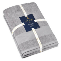Aten Homeware Grey Luxury Egyptian Cotton Bath Towels - 70X140Cm - 2 Pack - thumbnail 7