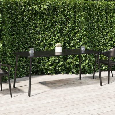 Berkfield Garden Table Anthracite 165X80X71 Cm Steel - image 1