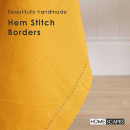 Homescapes Mustard Yellow Cotton Square Tablecloth 137 X 137 Cm - thumbnail 4