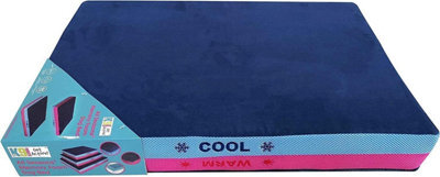 K9 Pursuits K9-Pursuits Reversible Warm Cool Dog Bed Memory Form All Seasons - Large