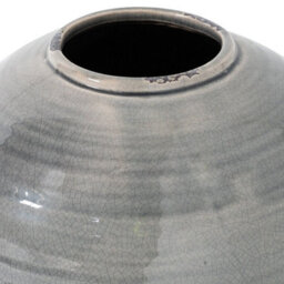 Hill Interiors Uk Homeliving Garda Grey Glazed Tiber Vase - thumbnail 2