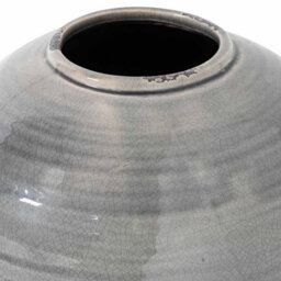 Hill Interiors Uk Homeliving Garda Grey Glazed Tiber Vase - thumbnail 3