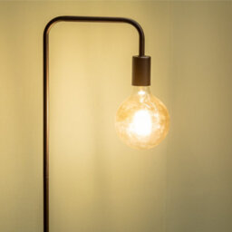 Valuelights Bronx Industrial Style Black Metal Curved Stem Floor Lamp - Bulb Included - thumbnail 3