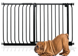 Bettacare Elite Pressure Dog Gate, 107Cm - 116Cm, Matt Black, Pressure Fit Pet Gate For Dog And Puppy - thumbnail 1