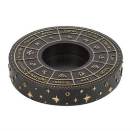 Something Different Astrology Wheel Tealight Holder Black/gold (One Size) - thumbnail 2