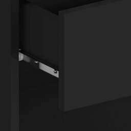 Vidaxl Wall-Mounted Bedside Cabinet Black - thumbnail 7