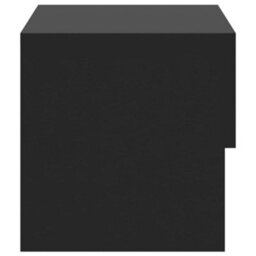 Vidaxl Wall-Mounted Bedside Cabinet Black - thumbnail 6