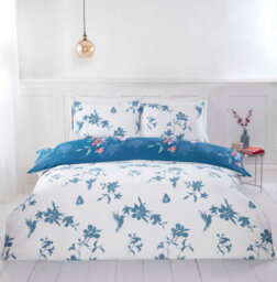 Rapport Home Hummingbird Microfibre Floral Polyester Duvet Set With Pillowcase - thumbnail 2
