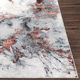 Livabliss Jolie-Abstract Burgundy Grey Beige Black Modern Marble Living Dining Bedroom Rug 160 X 220 Cm Easy Care, Non Shedding - thumbnail 5