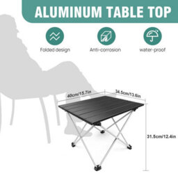 Portable Camping Table Lightweight Folding Table And Bag For Outdoor, Picnic - thumbnail 2