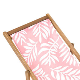 Beliani Set Of 2 Sun Lounger Replacement Fabrics Anzio/avellino 113 X 44 Cm Pink - thumbnail 5