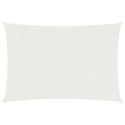 Berkfield Sunshade Sail 160 G/m2 White 3X4.5 M Hdpe - image 1