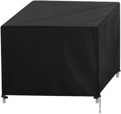 Garden Furniture Cover, Rectangular Protective 420D Tarpaulin Waterproof, Weatherproof, Black, 152 X 104 74 Cm - image 1
