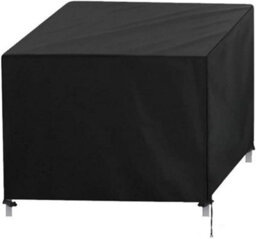 Garden Furniture Cover, Rectangular Protective 420D Tarpaulin Waterproof, Weatherproof, Black, 152 X 104 74 Cm - thumbnail 1