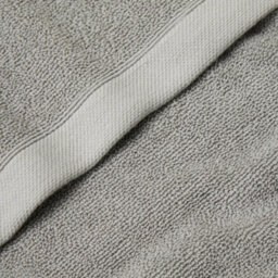 Drift Abode Eco Grey Soft Sustainable Heavyweight Bci Cotton Towel - thumbnail 4
