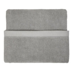 Drift Abode Eco Grey Soft Sustainable Heavyweight Bci Cotton Towel - thumbnail 3