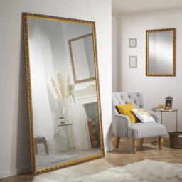 The Online Mirror Shop Leaner Mirror Harlington Antique Rectangular Shape With Gold Frame- H 205Cm X W 140Cm For Hanging In Bedroom Or Living Room