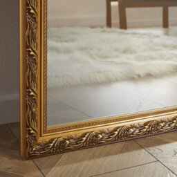 The Online Mirror Shop Leaner Mirror Harlington Antique Rectangular Shape With Gold Frame- H 205Cm X W 140Cm For Hanging In Bedroom Or Living Room - thumbnail 3