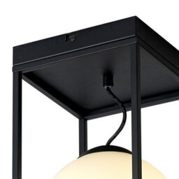 Luminosa Lighting Luminosa Desigual Small Short Semi Flush, 1 Light E27, Matt Black - thumbnail 3