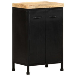 Berkfield Industrial Sideboard 47X35X76 Cm Rough Mango Wood - thumbnail 2