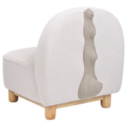 Beliani Triceratops Animal Chair - Beige Polyester Kids Armchair For Nursery And Playroom - thumbnail 6