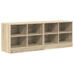 Walplus Bed Cabinet 2 Pcs Sonoma Oak 66 X 33 X 48 Cm Engineered Wood - thumbnail 2