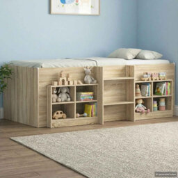 Walplus Bed Cabinet 2 Pcs Sonoma Oak 66 X 33 X 48 Cm Engineered Wood - thumbnail 4