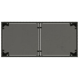 Walplus Garden Table With Glass Top Black 115X54X74 Cm Poly Rattan - thumbnail 7