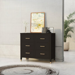 Palazzi 6 Drawer Chest Of Drawers Black