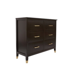 Palazzi 6 Drawer Chest Of Drawers Black - thumbnail 3