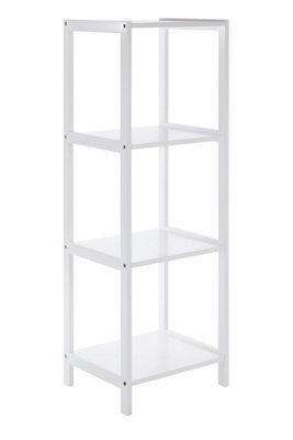 Premier Housewares Interiors By Premier Contemporary Design 4 Tier Rustic Bathroom Shelf, Versatile Unit For Living Room, Durable Standing Unit - image 1
