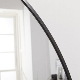 The Online Mirror Shop Leaner Mirror Liberty Arched Shape With Black Metal Frame- H 180 X W 110Cm For Hanging In Living Room, Bedroom - thumbnail 3