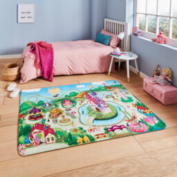 Multi Kids Handmade Modern Graphics Pictorial Rug For Living Room And Bedroom-120Cm X 160Cm - thumbnail 1