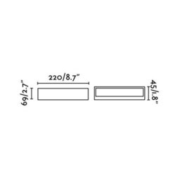 Luminosa Lighting Luminosa Toluca Led Outdoor Wall Light Aluminium Ip65 - thumbnail 2