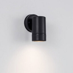 CGC Lighting Cgc Black Down Outdoor Wall Light Gu10 Outside Garden Patio Garage Door Lamp Ip54 Weatherproof Polycarbonate Corrosion Resistant - thumbnail 3