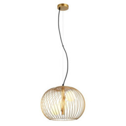 Luminosa Lighting Luminosa Modern Hanging Pendant Golden 3 Light  With Gold, White Shade, G9 - thumbnail 2