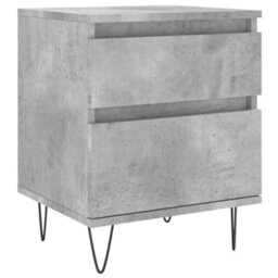 Berkfield Bedside Cabinet Concrete Grey 40X35X50 Cm Engineered Wood - thumbnail 2