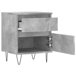 Berkfield Bedside Cabinet Concrete Grey 40X35X50 Cm Engineered Wood - thumbnail 6