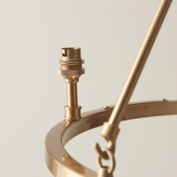Loops Elegant Brushed Brass Pendant Light With Pearl Grey Shades For Stylish Home Interiors - thumbnail 6