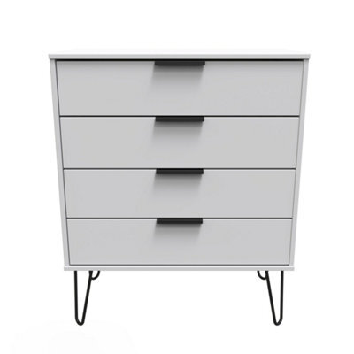 Osaka 4 Drawer Chest Of Drawers In Grey Matt (Ready Assembled) - image 1